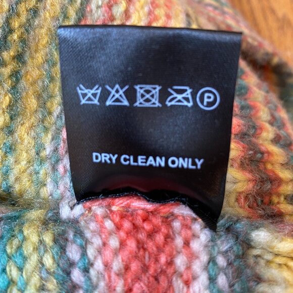 Love Token Holly Space Dye Turtleneck Sweater Sz S Multicolor Coastal Winter - Picture 12 of 13